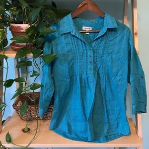Teal casual shirt